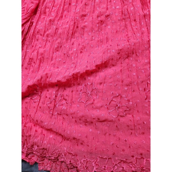 BADGLEY MISCHKA AMERICAN GLAMOUR Full Length Floral Embroidered Maxi Skirt Sz 1X - Picture 3 of 8